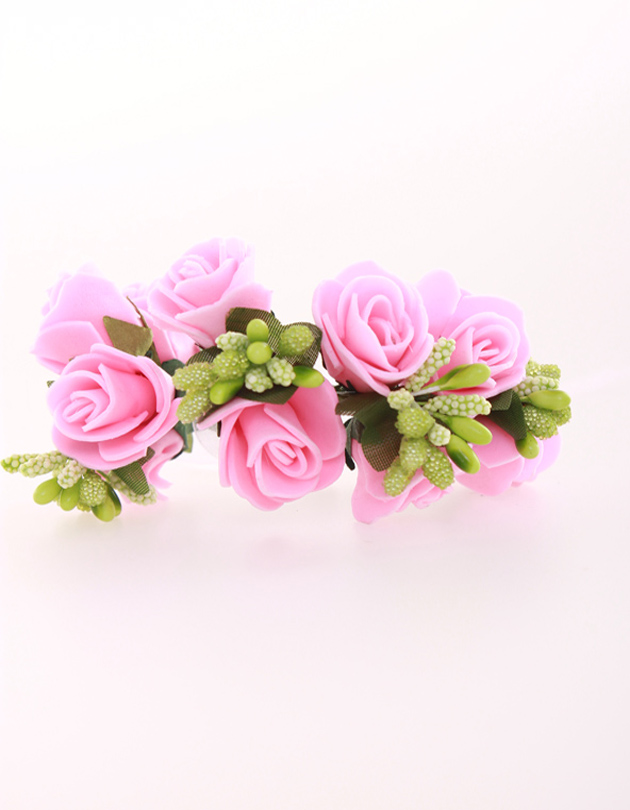 Rochelle Bridesmaid Corsage in Light Fuschia